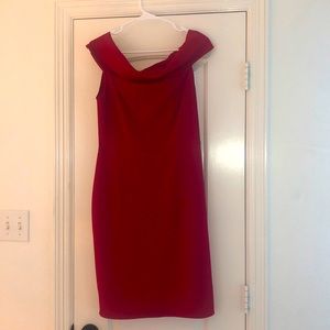 Red OTS dress